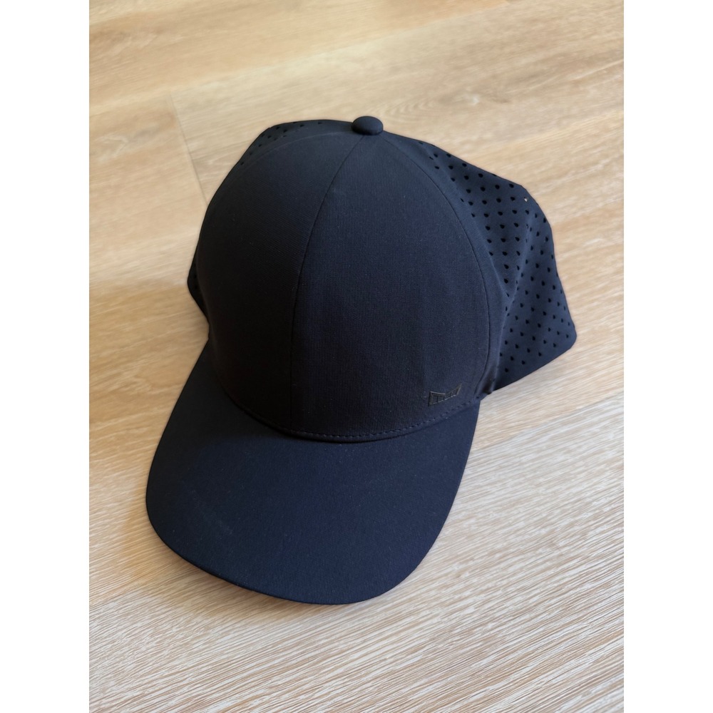 Melin A-Game Hydro Perforated Snapback Hat Black Classic